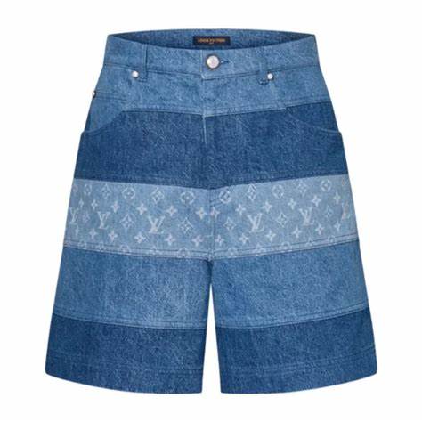 Denim Shorts – Washed Logo Fade