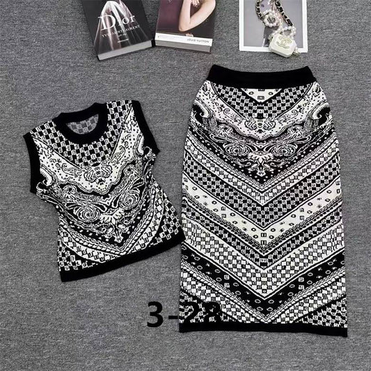 Balmain-Two-Piece Set – Power Shirt + Skirt (2)